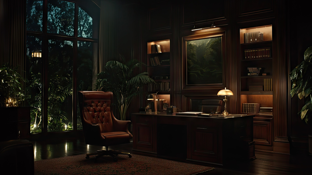 A plush office